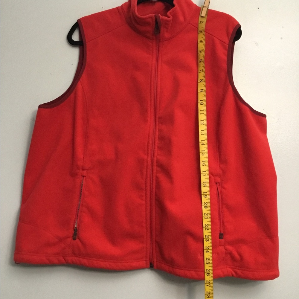 L.L. Bean Scarlet Polartec Windbloc Vest